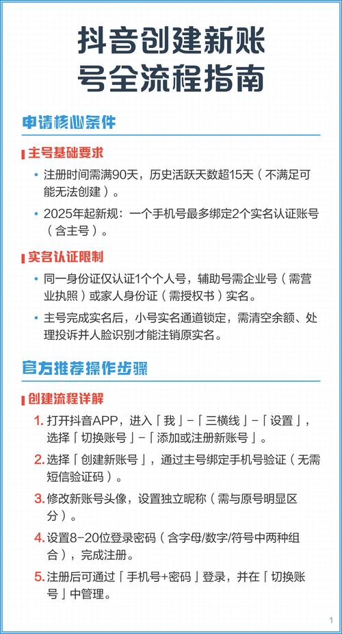 如何申请抖音新账号