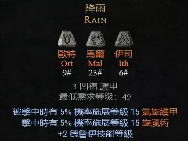 暗黑2毁灭之王4孔符文之语