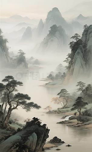 美图秀秀照片变水墨画