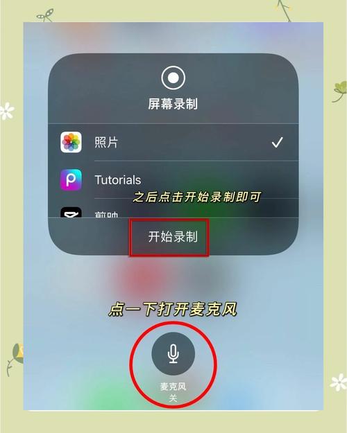 苹果录屏有声音的方法