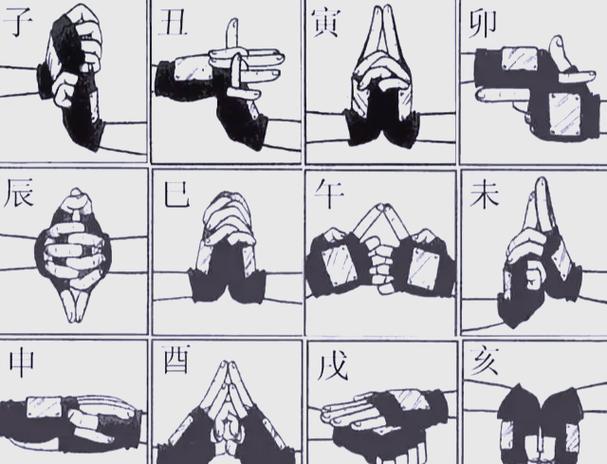 女忍者训练师忍术结印