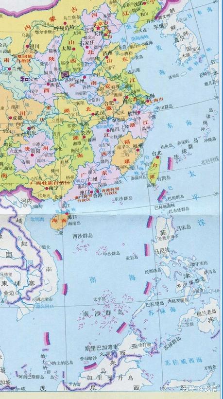 中国的海洋地图