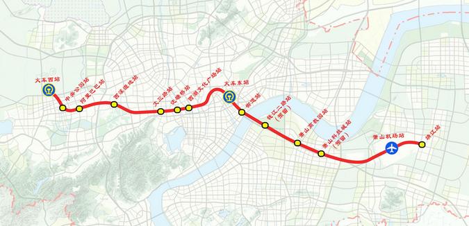 杭州19号线详细站点图