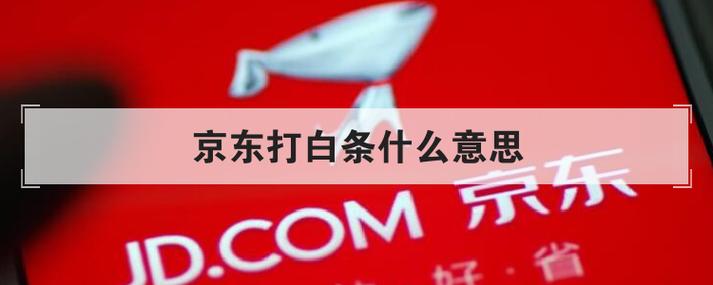 京东的打白条是什么意思