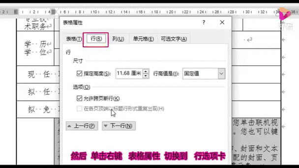 Word表格显示不全